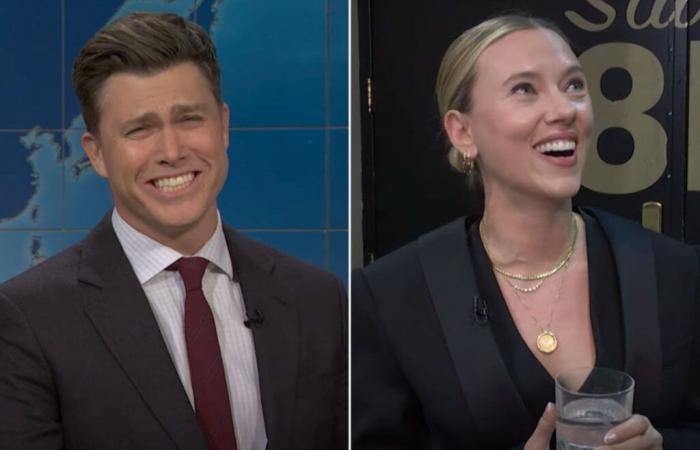 Scarlett Johansson reagiert auf Colin Josts schmutzige Witze über sie auf SNL