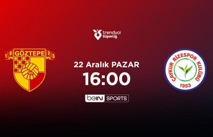 Auf welchem ​​Kanal läuft das Spiel von Göztepe Çaykur Rizespor zu welcher Uhrzeit? beIN SPORTS Türkiye