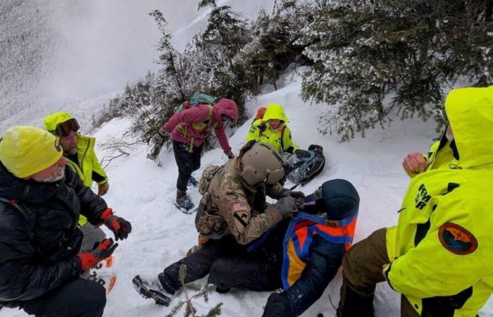 BILDER | Die Wanderung auf dem Mount Lafayette wird zum Kampf ums Überleben und zur Rettung durch einen Hubschrauber