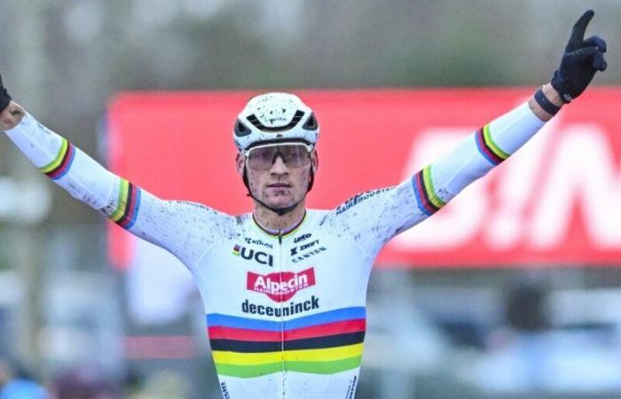 Der meisterhafte Mathieu van der Poel gibt bei seiner Rückkehr zum Zonhoven-Weltcup Cross-Unterricht