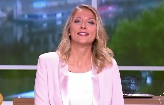 an diesem Tag, als ihre Hochzeit live auf Télématin bekannt gegeben wurde