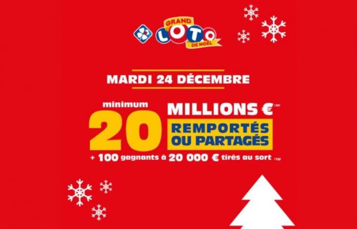 Versuchen Sie, 20 Millionen Euro für das FDJ Christmas LOTO® Grand zu gewinnen!