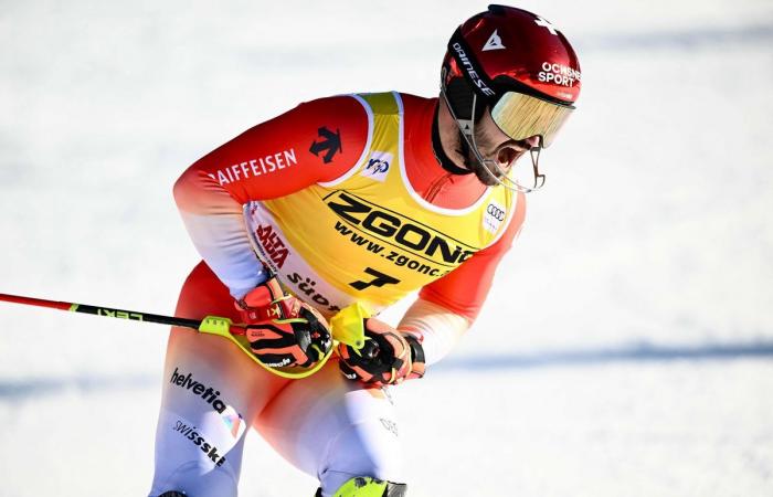 Slalom von Alta Badia: Loïc Meillard wieder auf dem Podest