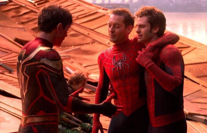 Andrew Garfield und Tobey Maguire, ebenfalls in Spider-Man 4