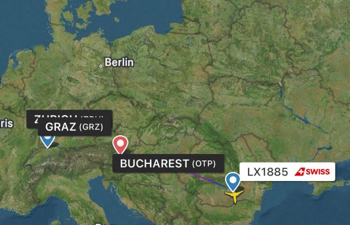 Flughafen Zürich: Swiss-Airbus aus Bukarest landet in Graz, Passagiere evakuiert