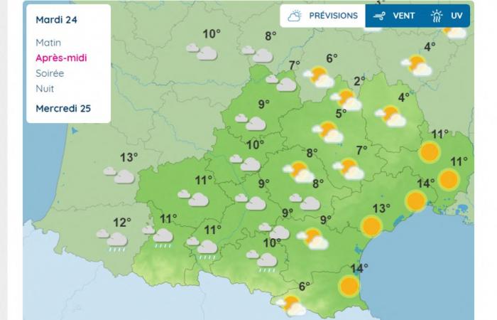 Wetterbericht. Wie wird das Wetter am Heiligabend in Toulouse und Okzitanien sein?