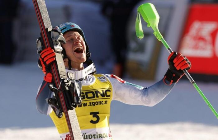 Der norwegische Skifahrer Haugan gewinnt den Slalom von Alta Badia vor Meillard und McGrath