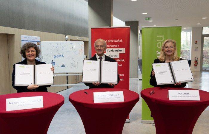 Die Eurométropole, Straßburg und die Universität besiegeln ihre Partnerschaft