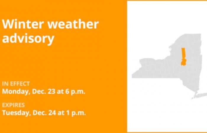 Wetter in New York: Für Herkimer County gilt bis Dienstagnachmittag eine Winterwetterwarnung – bis zu 5 Zoll Schnee