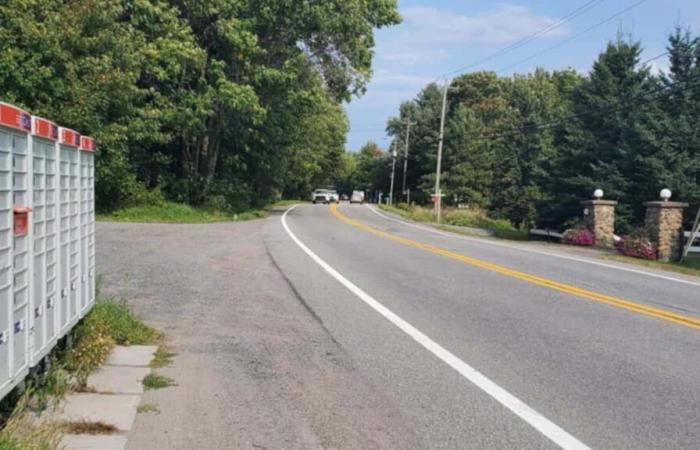 Laut Bürgern ein „gefährlicher“ Straßenabschnitt auf der Île d’Orléans