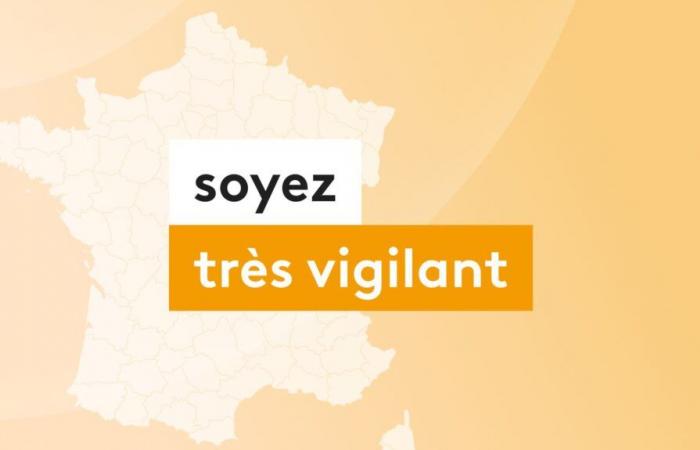 Orange und gelbe Warnungen in 58 Departements sind für diesen Montag, den 23. Dezember, von Météo-France geplant