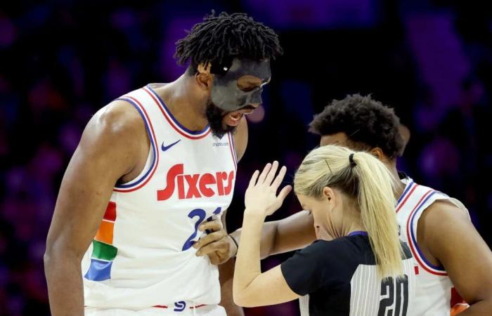 Joel Embiid findet einen neuen Weg, keine Basketballspiele zu spielen, wird rausgeworfen, weil er eine Schiedsrichterin verfolgt hat