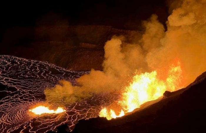 Auf Hawaii bricht der Vulkan Kilauea aus