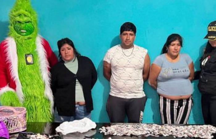 Als Grinch verkleideter Polizist führt Drogenrazzia in Peru an