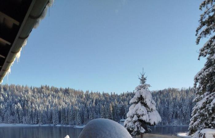 Eine Stunde von Lyon entfernt ist dieses „Klein-Kanada“ nach zwei Tagen Schnee herrlich anzusehen