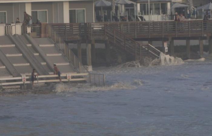 Hohe Brandung schockiert die Besucher von Pismo Beach