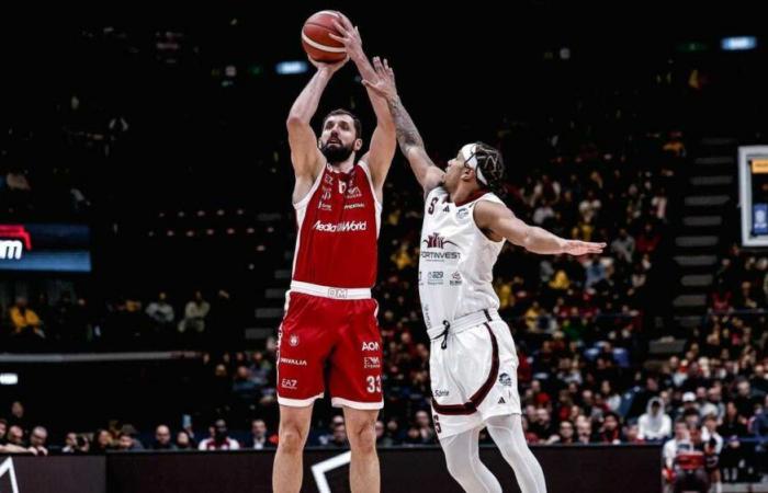 Basketball, Trento bleibt an der Spitze, Brescia ist Zweiter. Milan schlägt Trapani in der Nachspielzeit mit 105:90