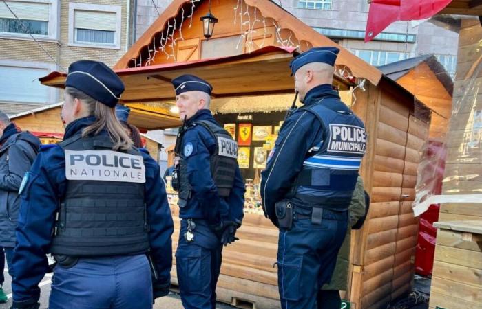 verstärkte Sicherheit in Mulhouse auf dem Weihnachtsmarkt