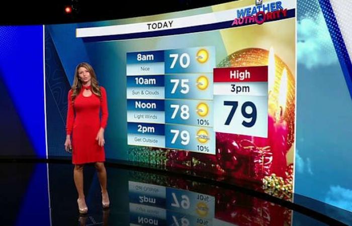 Milde Temperaturen und minimaler Regen bilden die Grundlage für die Feiertagsfeierlichkeiten in Südflorida