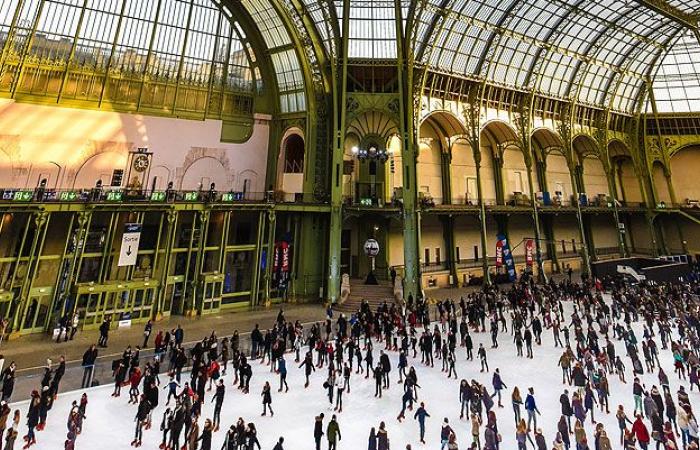 Das Grand Palais in Paris beherbergt die größte Indoor-Eisbahn der Welt