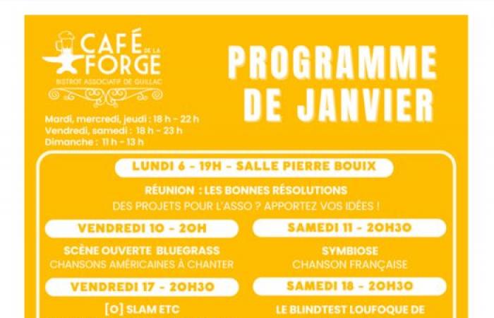 Guillac. Treffen: Das Café de la Forge fasst seine Vorsätze für 2025!