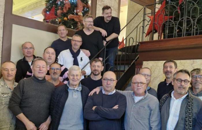 Lyon. Nostalgiesequenz für die ehemaligen Köche von Mère Vittet in der Brasserie Georges