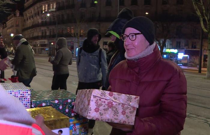 das Rote-Kreuz-Solidaritätsfest Weihnachten, ein „wundervoller“ Moment für diese prekären Bewohner von Dijon