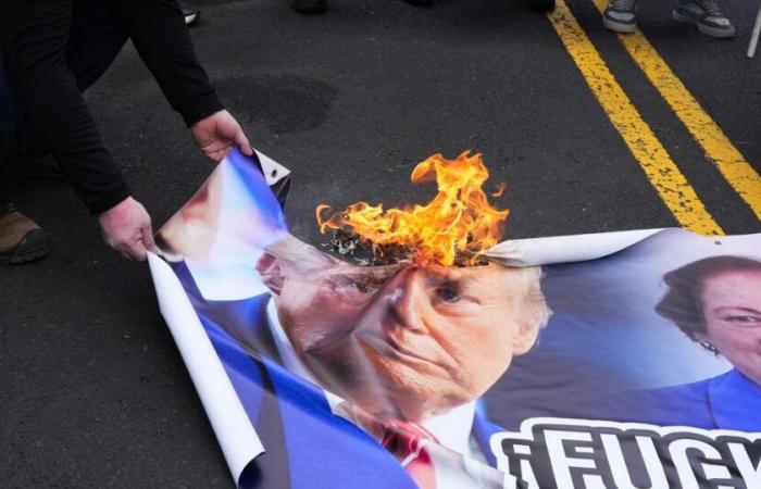 Demonstration gegen Donald Trump in Panama