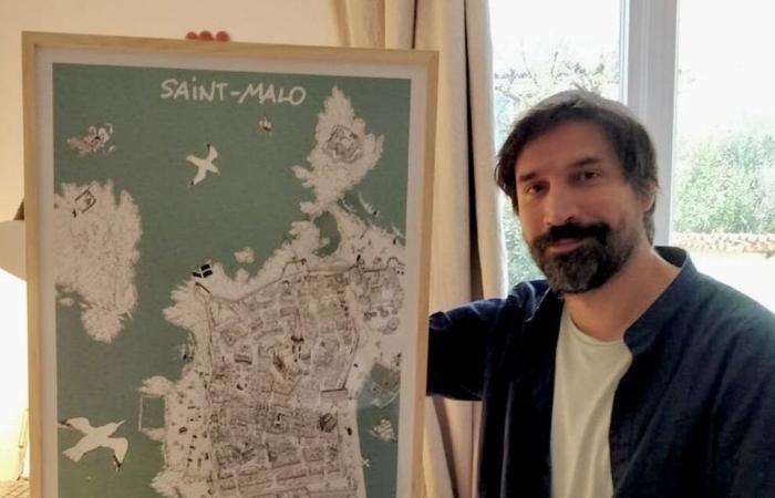 „Die Malouins sind sehr stolz auf ihre Stadt“: In Saint-Malo überarbeitet dieser Künstler die Karte von Intra-Muros