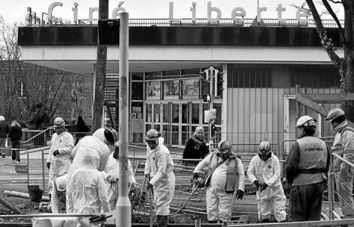 In Brest vergrößert der Fotograf Thierry Richard Straßenbahnarbeiter [En images]