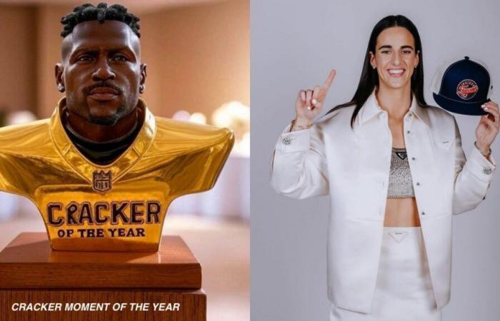 Antonio Brown nominiert Caitlin Clark, das Hawk-Tuah-Mädchen, für seine urkomische Auszeichnung