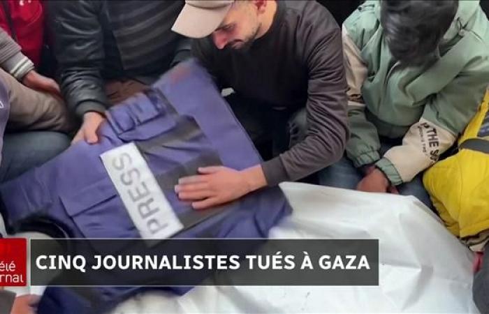 Nach Angaben der Gaza-Behörden wurden fünf Journalisten bei einem israelischen Bombenangriff getötet