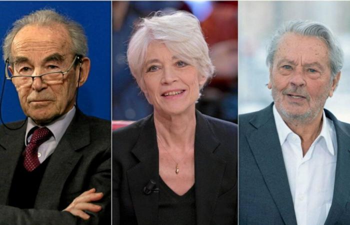 Alain Delon, Françoise Hardy, Robert Badinter … Sie haben uns im Jahr 2024 verlassen