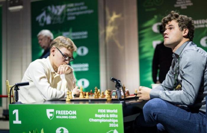 Magnus Carlsen wurde wegen des Tragens von Jeans von der Schnellschach- und Blitz-Weltmeisterschaft disqualifiziert