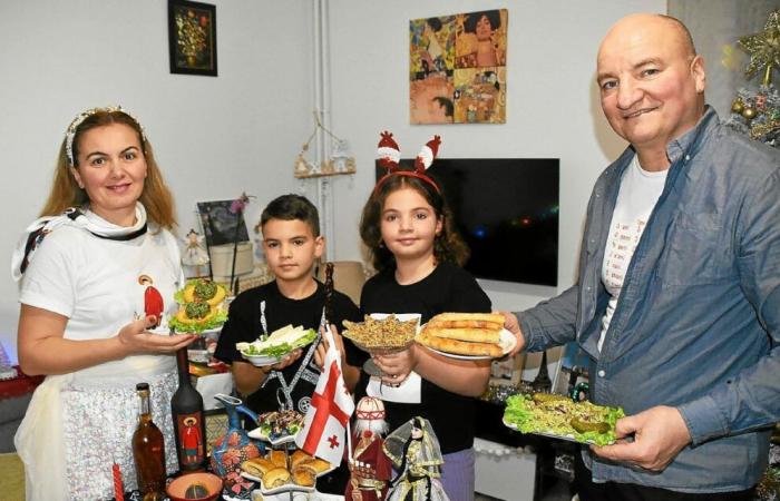 Diese Ploufragan-Familie liefert zwei georgische Rezepte für Silvester