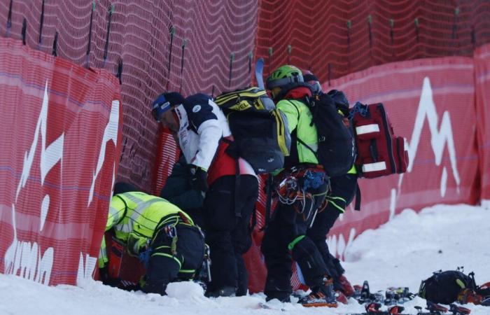 Abfahrt von Bormio: Cyprien Sarrazin im Training schwer gestürzt