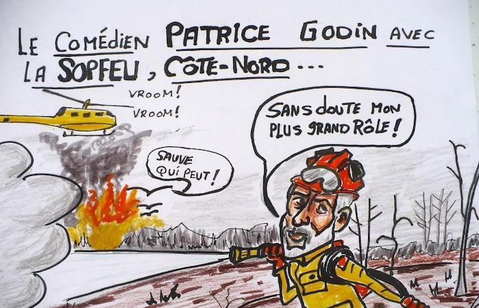 Nachrichten über die Nordküste unter der Lupe des Karikaturisten Gilles Létourneau