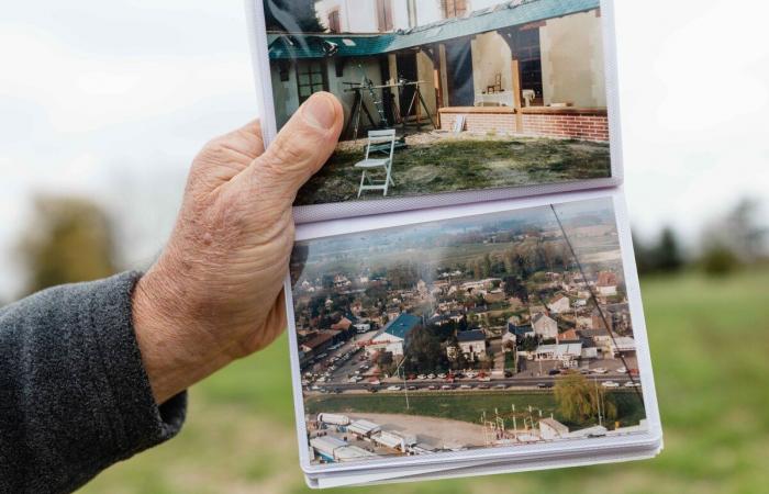 in Blois, einem zerstörten Viertel, das von Überschwemmungen bedroht ist