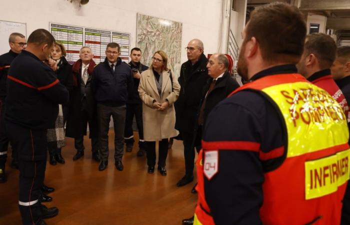 Der Präfekt von Alpes-de-Haute-Provence war in der Silvesternacht 2024 an der Seite der Rettungskräfte