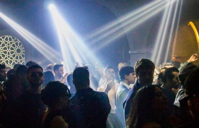 In Damascus, in a bar in the Christian quarter, the year began with techno rhythms