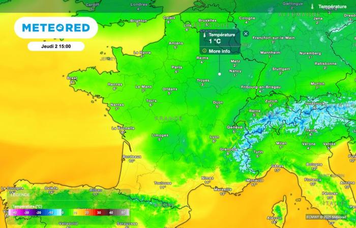 Starker Temperaturabfall in den nächsten Stunden! Ganz Frankreich betroffen? Ein sehr kaltes Wochenende steht bevor?