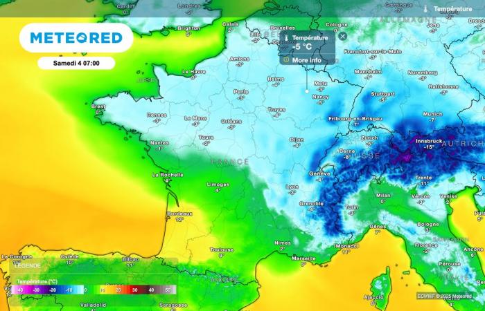 Starker Temperaturabfall in den nächsten Stunden! Ganz Frankreich betroffen? Ein sehr kaltes Wochenende steht bevor?