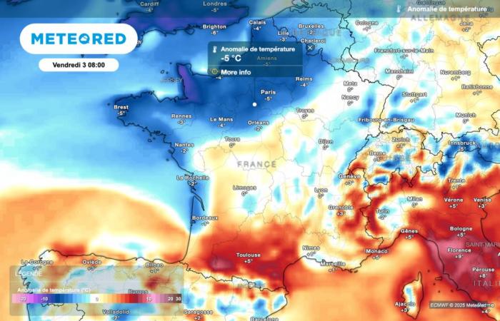 Starker Temperaturabfall in den nächsten Stunden! Ganz Frankreich betroffen? Ein sehr kaltes Wochenende steht bevor?