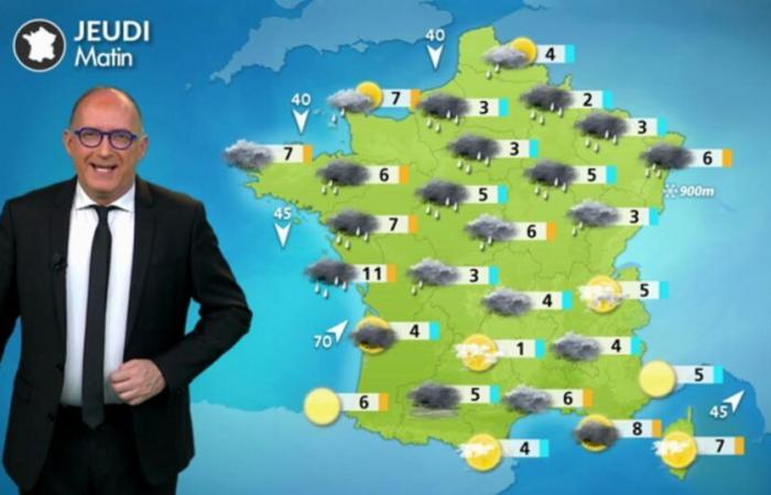 Wetter für Ihren Donnerstag: radikaler Wetterumschwung, Schnee in geringer Höhe im Osten