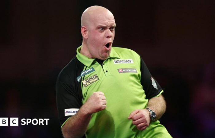 Ergebnisse der PDC World Darts Championship 2025: Michael van Gerwen schlägt Callan Rydz und steht im Halbfinale gegen Chris Dobey