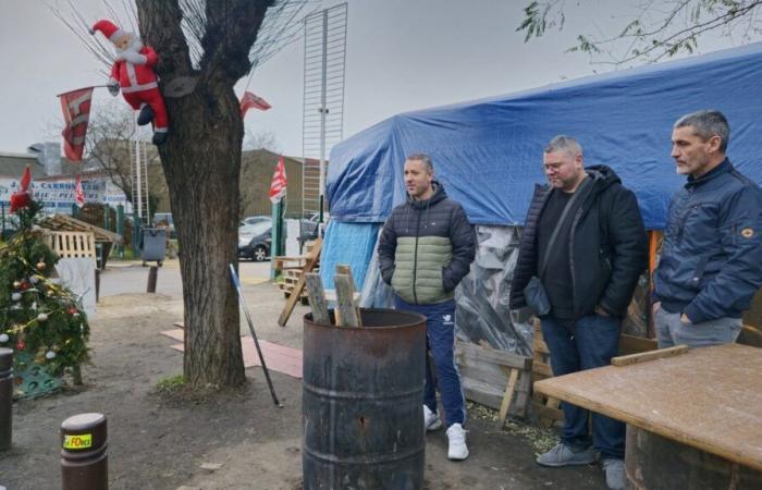 Die Busfahrer in diesem Yvelines-Depot verbrachten Weihnachten im Streik