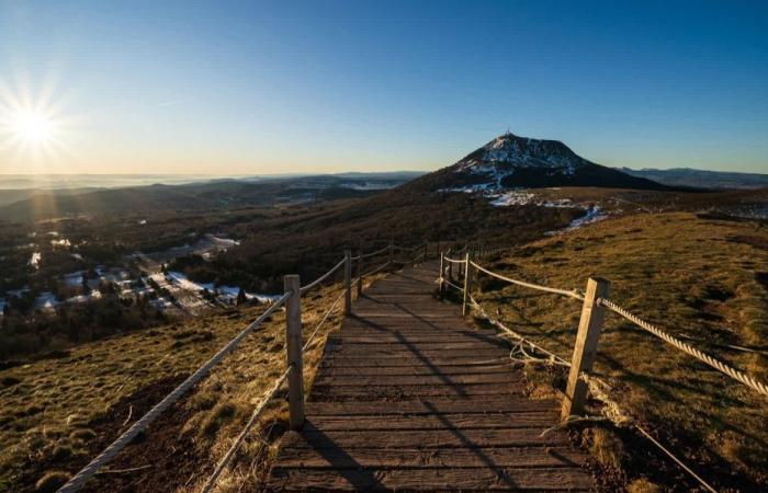 Sie verbringen den 1. des Jahres am Puy de Dôme