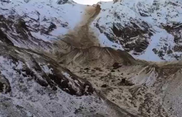 Katastrophengebiet: Riesiger Erdrutsch am Monte Rosa: Video zeigt Verwüstung