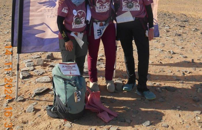 Drei Freunde, die durch das Bewusstsein für Endometriose vereint sind, nehmen an der Trek’in Gazelles-Solidaritätsherausforderung teil