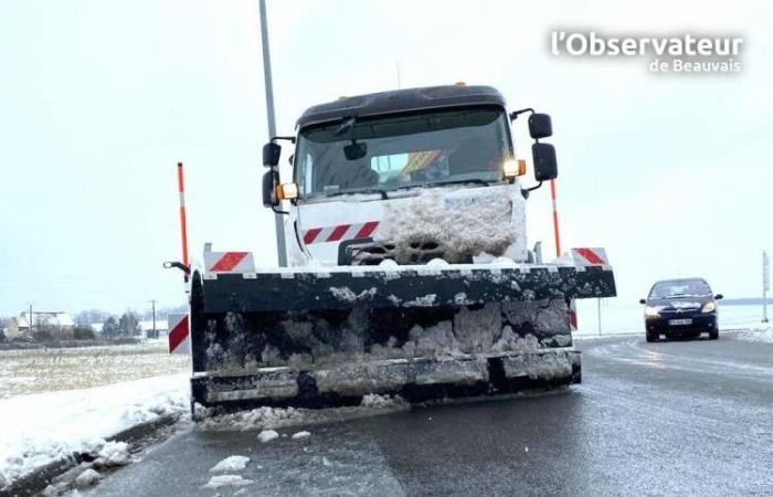 Die Oise ist in der Nacht von Donnerstag, dem 2. Januar, auf Freitag, dem 3. Januar, in Alarmstufe Gelb wegen Schnee und Eis